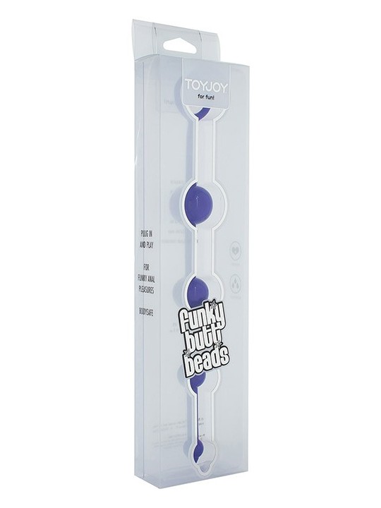 CATENA ANALE A 4 SFERE STIMOLANTI \"FUNKY BUTT BEADS\" VIOLA 
