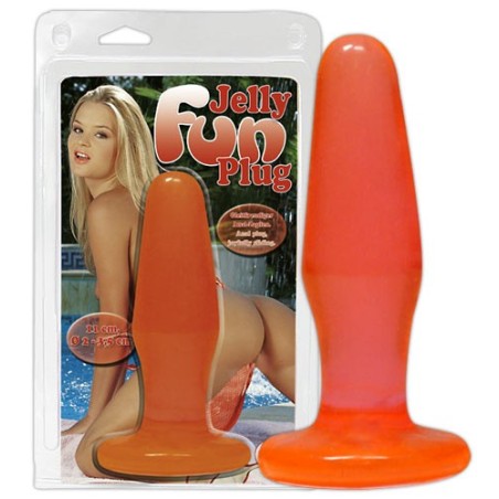 CUNEO ANALE \JELLY FUN\ ARANCIONE - 11 CM