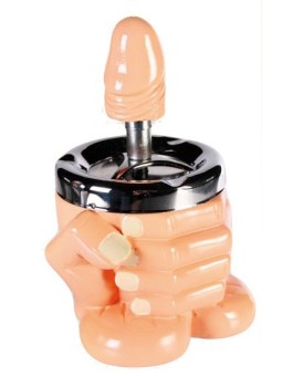POSACENERE DA TAVOLO A PRESSIONE A FORMA DI PENE