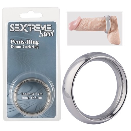 ANELLO FALLICO IN ACCIAO \DONUT COCKRING\ - 5 CM 