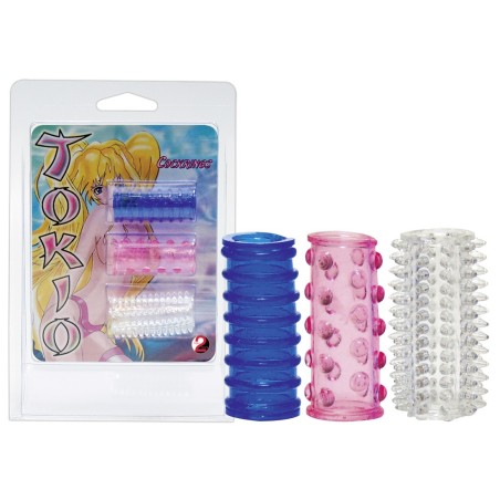 SET 3 GUAINE FALLICHE CON RILIEVI \TOKIO COCKRINGS\