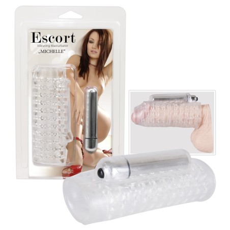 GUAINA FALLICA CON MINI VIBRATORE \ESCORT MICHELLE\ - 12 CM
