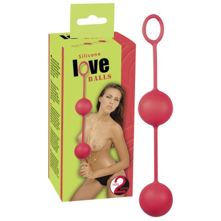 PALLINE DELLE GEISHE IN SILICONE \LOVE BALLS\ ROSSO