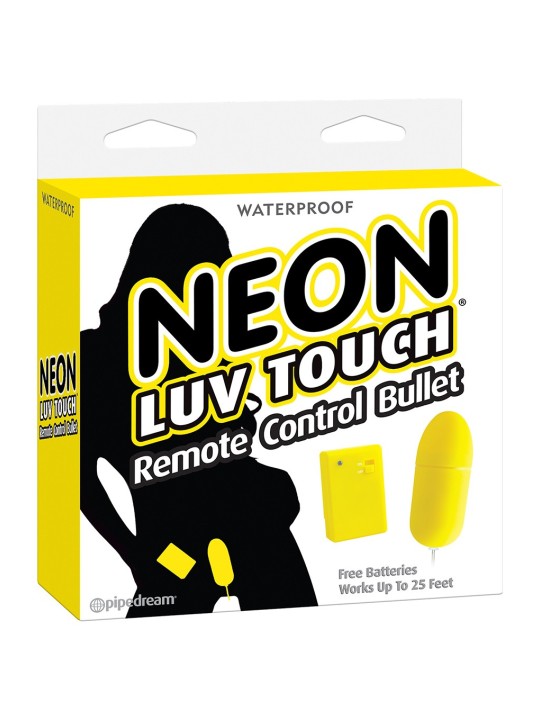 OVULO VIBRANTE SENZA FILI \"NEON LUV TOUCH\" GIALLO