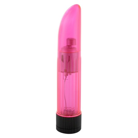 VIBRATORE CLASSICO TRASPARENTE \CRYSTAL CLEAR LADYFINGER\ ROSA - 11.5 CM