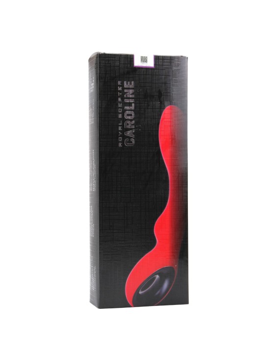 VIBRATORE IN PURO SILICONE \"ROYAL SCEPTER CAROLINE\" ROSSO