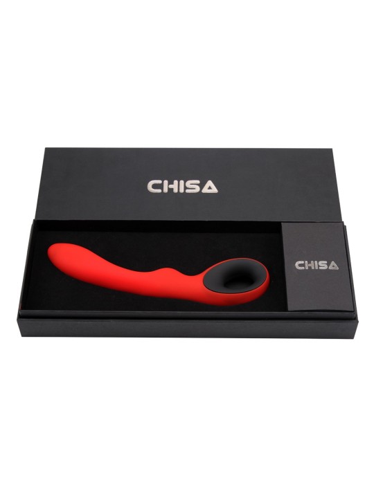 VIBRATORE IN PURO SILICONE \"ROYAL SCEPTER CAROLINE\" ROSSO