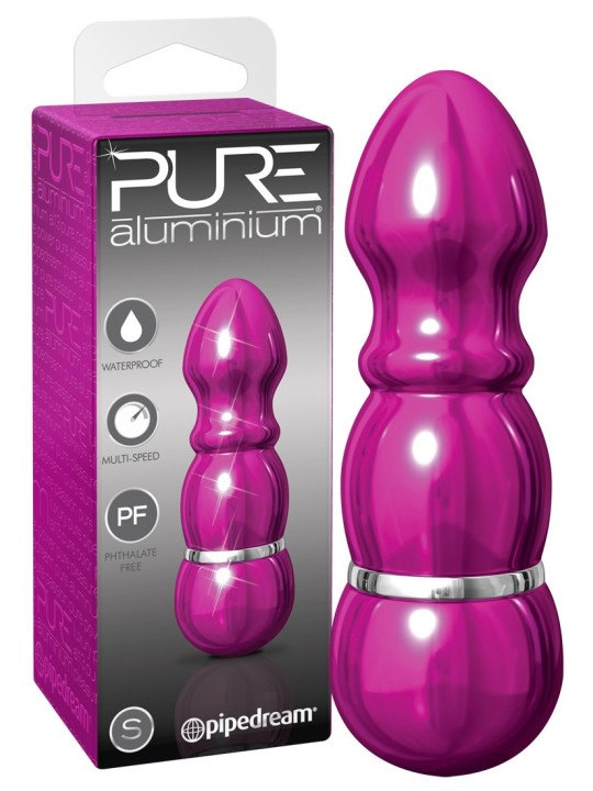 MINI VIBRATORE DESIGN IN ALLUMINIO PIPEDREAM \"PURE\" - 8 CM