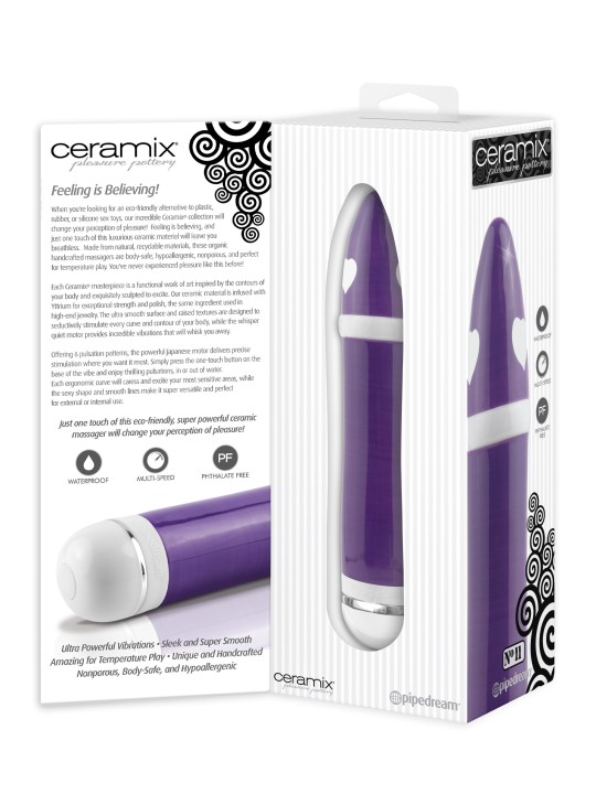 VIBRATORE IN CERAMICA PIPEDREAM \"CERAMIX NO. 11\" - 20 CM