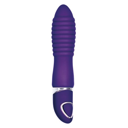 MINI VIBRATORE CON ANELLI A RILIEVO \INDULGE\ - 10 CM