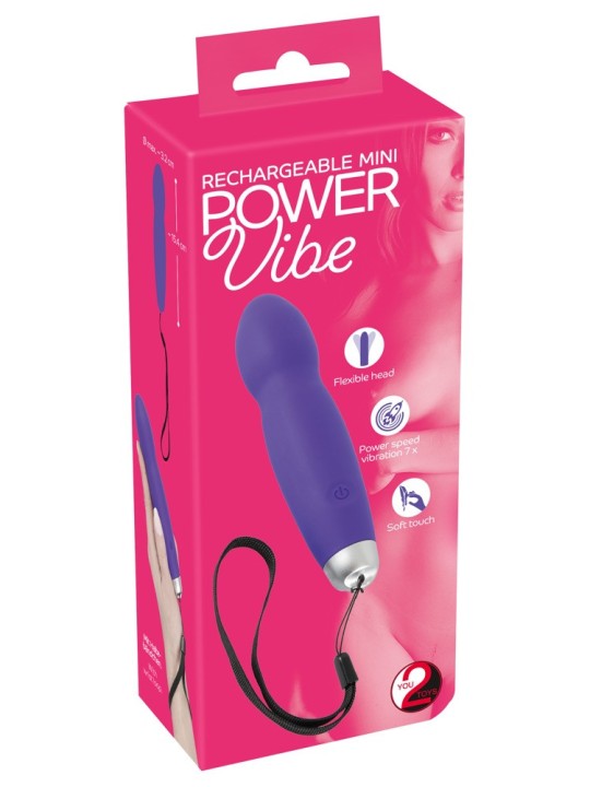 MINI VIBRATORE USB - MINI POWER VIBE - COLORE VIOLA