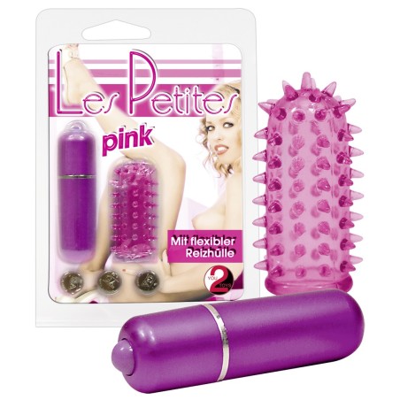 MINI VIBRATORE CON GUAINA \LES PETITES\ ROSA