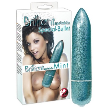 MINI VIBRATORE \BRILLIANT SPRINKLE\ AZZURRO
