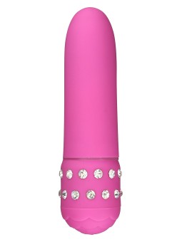 MINI VIBRATORE "DIAMOND" ROSA - 11.5 CM