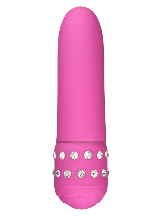 MINI VIBRATORE "DIAMOND" ROSA - 11.5 CM