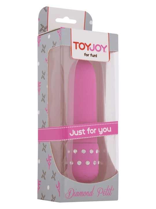 MINI VIBRATORE "DIAMOND" ROSA - 11.5 CM
