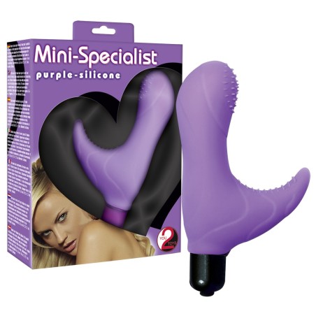MINI VIBRATORE CON STIMOLAZIONE CLITORIDE MINI-SPECIALIST VIOLA