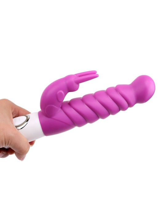 VIBRATORE CON RILIEVI STIMOLANTI \"RIPPLE RABBIT\" - 26 CM