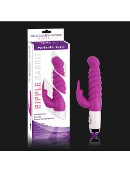 VIBRATORE CON RILIEVI STIMOLANTI \"RIPPLE RABBIT\" - 26 CM