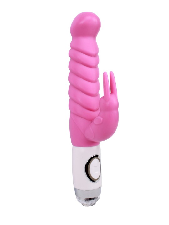 VIBRATORE CON RILIEVI STIMOLANTI \"RIPPLE RABBIT\" - 26 CM
