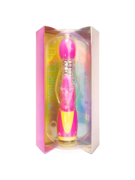 VIBRATORE RABBIT MULTIFUNZIONE ROTANTE \"ULTRAZONE SUPER GIRL\" - 24 CM