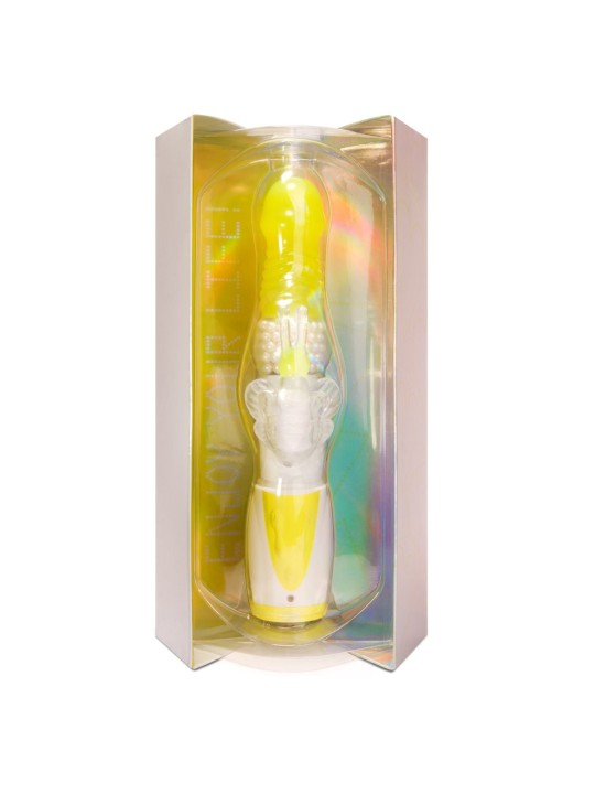VIBRATORE RABBIT CON PERLE ROTANTI \"ULTRAZONE WONDER GIRL\" - 23.5 CM