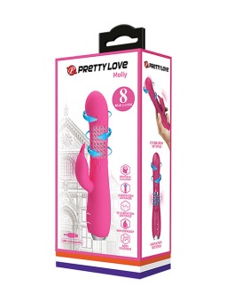 VIBRATORE RABBIT CON ROTAZIONE - PRETTY LOVE MOLLY - PINK