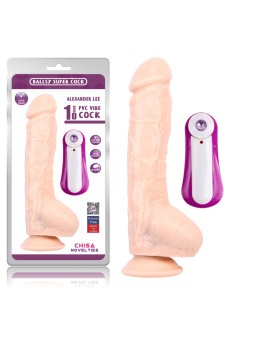 VIBRATORE REALISTICO CON VENTOSA  \"ALEXANDER LEE\" CARNE - 25 CM