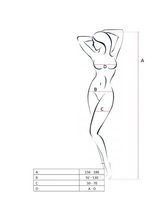 BODYSTOCKING PASSION WOMAN "BS055" NERO - TAGLIA UNICA
