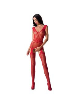 BODYSTOCKING PASSION WOMAN BS062 ROSSO - TAGLIA UNICA