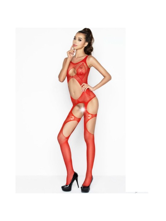 BODYSTOCKING PASSION WOMAN "BS039" ROSSO - TAGLIA UNICA