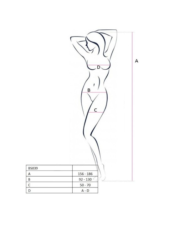 BODYSTOCKING PASSION WOMAN "BS039" ROSSO - TAGLIA UNICA