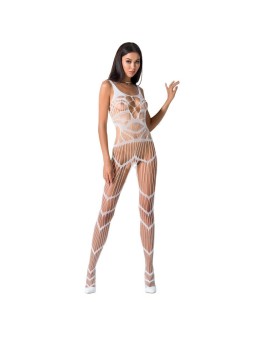 BODYSTOCKING PASSION WOMAN BS058 BIANCO - TAGLIA UNICA