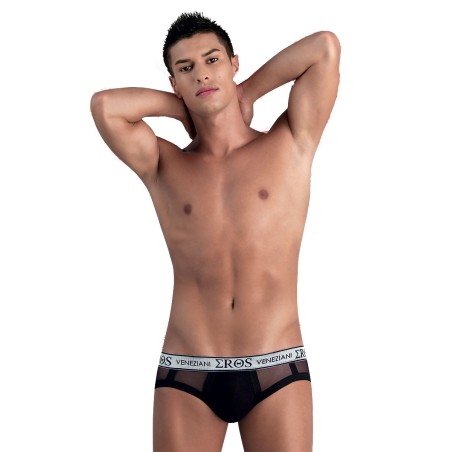 SLIP UOMO CON RETRO SEMITRASPARENTE \EROS VENEZIANI\