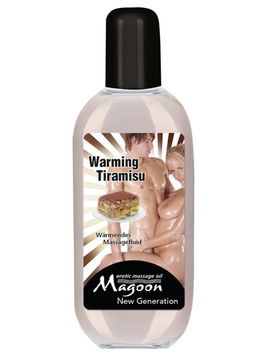OLIO PER MASSAGGI MAGOON EFFETTO CALDO \"TIRAMISU\" - 100 ML