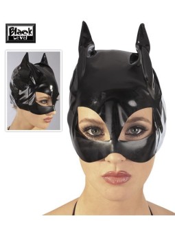 MASCHERA IN VERNICE NERA \"CAT MASK\"