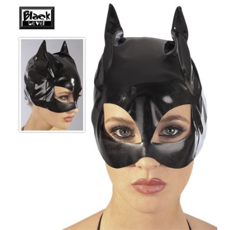 MASCHERA IN VERNICE NERA \CAT MASK\